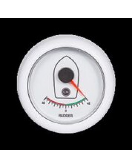 Rudder gauge 12/24V black