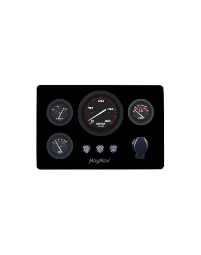Engine panel type ARA Black: tacho without hour