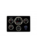 Engine panel type SEV Black: tacho with digital hour