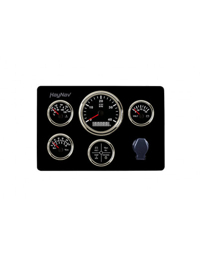 Engine panel type SEV Black: tacho with digital hour