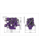 Marine Diesel Engine HAYNAV MARINE HM4.51 (Perkins)