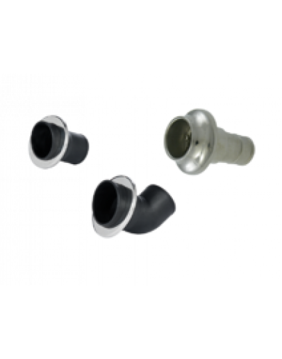 Angled exhaust connection d=60mm